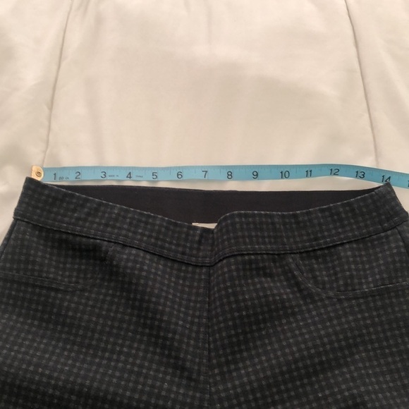 Max Studio houndstooth design skinny pants w back packets & elastic waistband - Picture 5 of 10